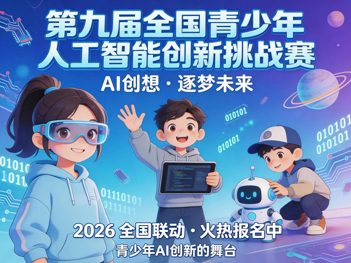 抢占先机！“第九届全国青少年人工智能创新挑战赛”AI智能体专项集训营启动，免费直播课等你观看！